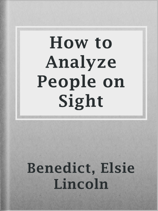 Cover image for How to Analyze People on Sight